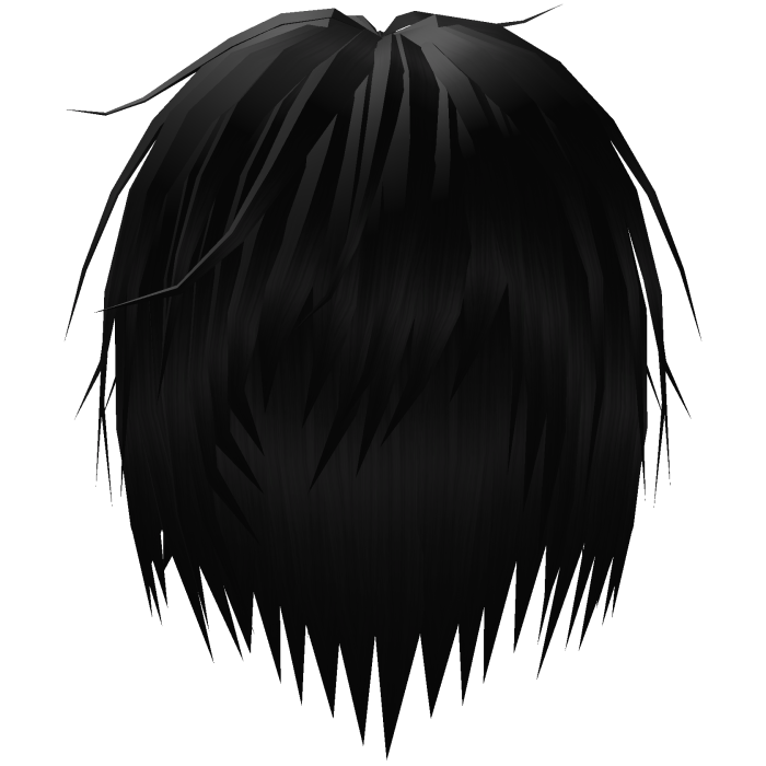 Black Vkei Messy Emo Punk Hair
