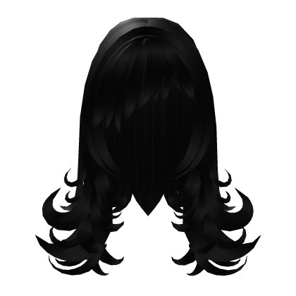 Dark Emo Straight Messy Hair Roblox item