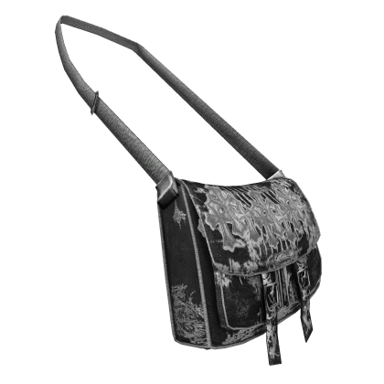 White Chrome Distressed Crossbody Bag | Roblox Item - Rolimon's