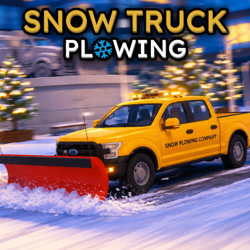 Snow Truck Plowing