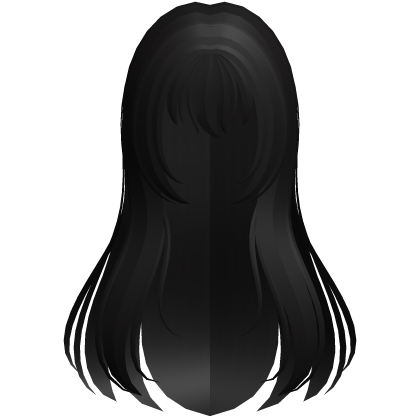 black blunt shoujo anime straight hair