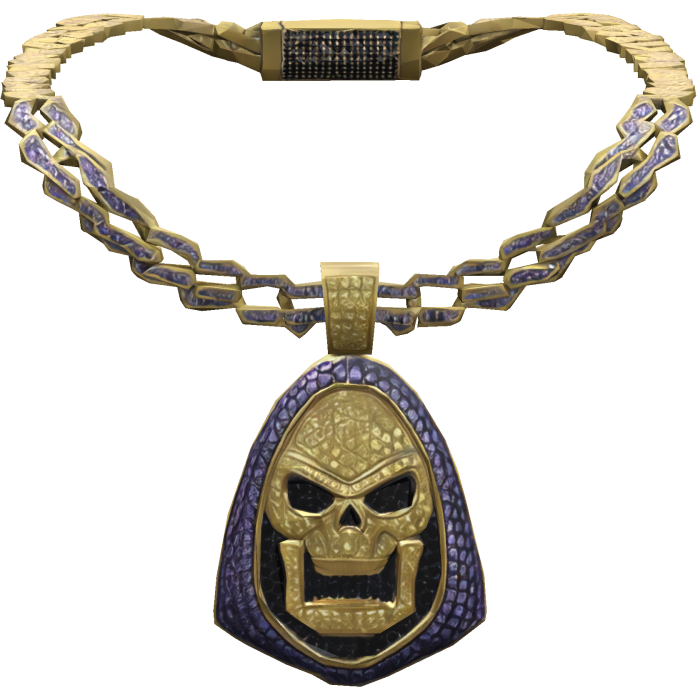 Iced Out Gold Skeletor Chain Necklace 1.0