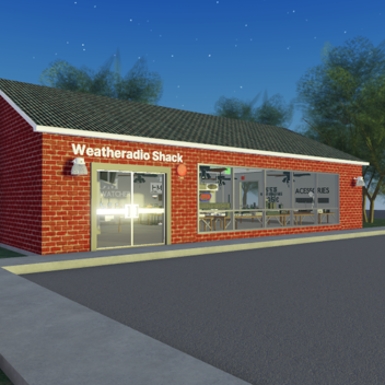 Cabana con vetrina radio meteo