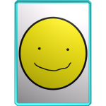 Smiley Face in a Diamond Encrusted Frame