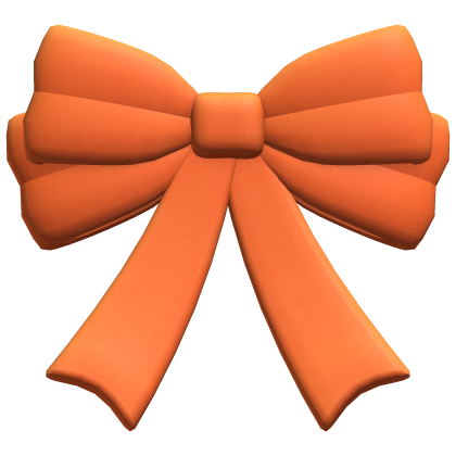 Orange Hair Bow Roblox item