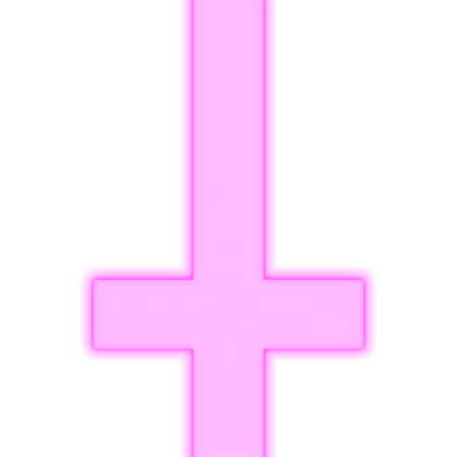 EMISSIVE GLOWING 2014 Pastel Goth Pink Cross 