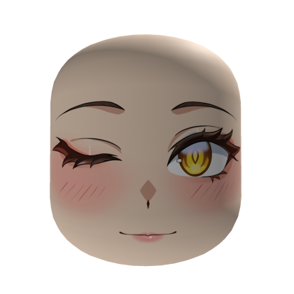 Glowing Eyes Wink face