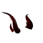 Dark Crimson Iron Horns