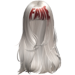 Long Hime Cut Doll Hair (White) - Limited