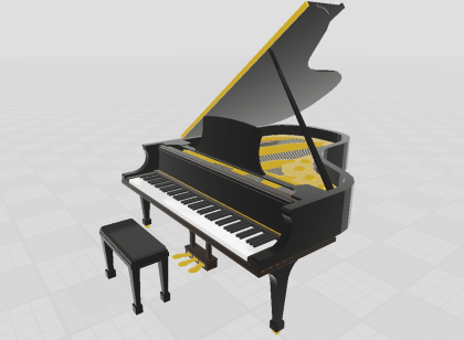 Playable Grand Piano preview 1