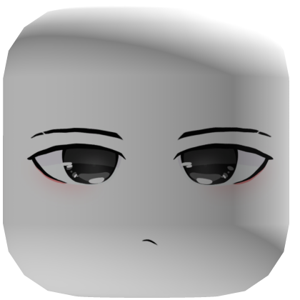 Bored Anime Face Classic Head Mask Roblox item