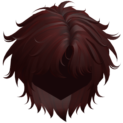 Red Fluffy Messy Korean Idol Hair