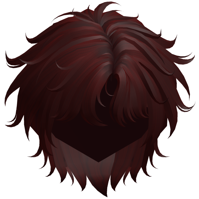 Red Fluffy Messy Korean Idol Hair