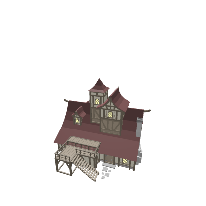 Low Poly Medieval House