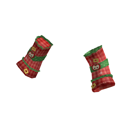 Ruffled Igari Apple Arm Warmers (Red and Green) thumbnail