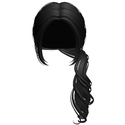 Rose Garden Soft Curled Ponytail (Black) Roblox item