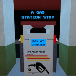 A gas station stay