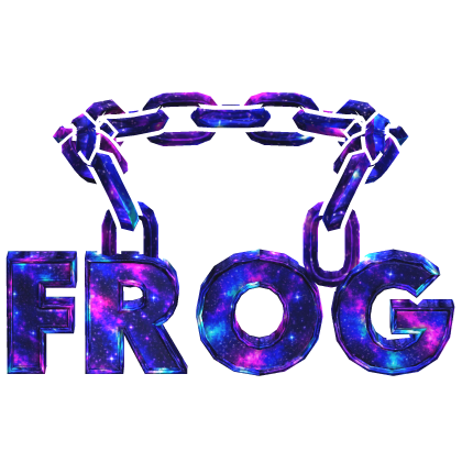 Galaxy Cartoony Frog Chain Roblox item