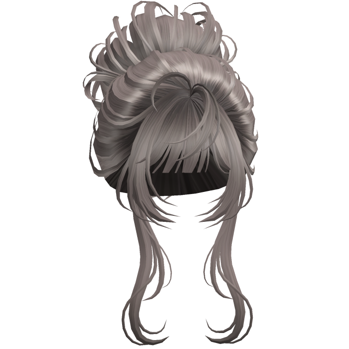 Messy Elegant Anime Bun Ash Blonde