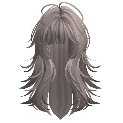 Ash Grey Anime Hair Roblox item
