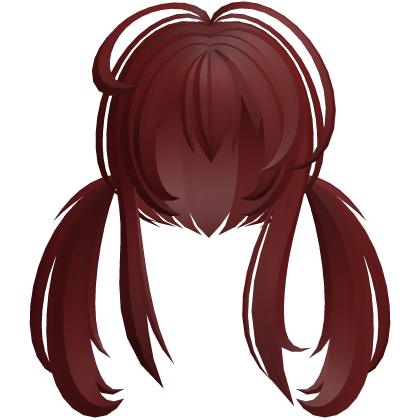 emo vampy moe messy ponytails red
