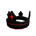 Neon Ruby Obsidian Crown