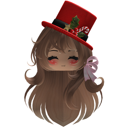 Beautiful Christmas hat hairstyle bow (Blonde)