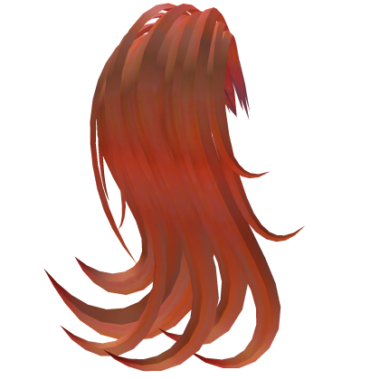 Red Orange Right Side Ponytail Extension 2 Roblox item