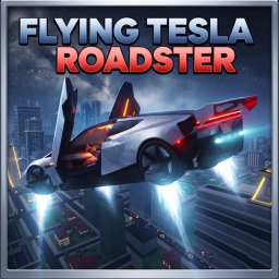 Flying Tesla Roadster icon