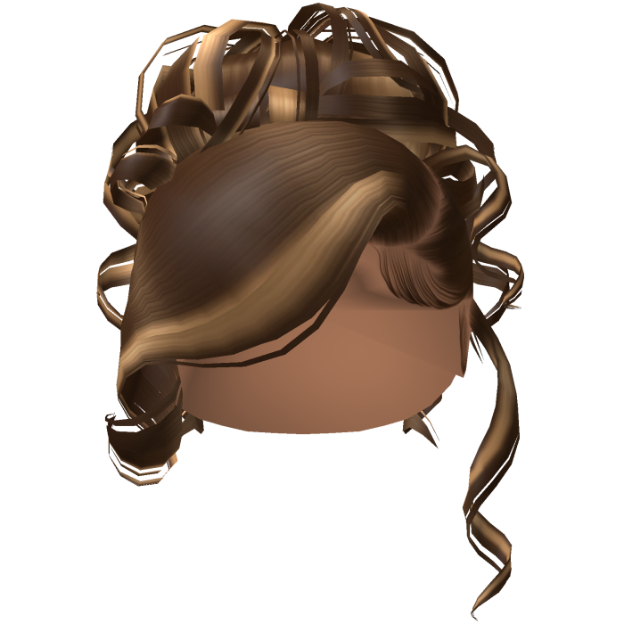 Side Swept Curly Updo [Blonde Ombre]