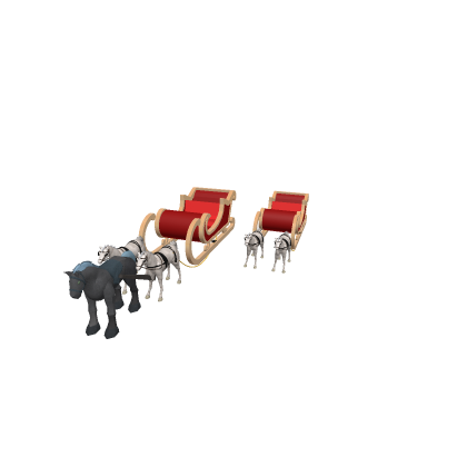 SAntas sleigh With Horses Really Works!