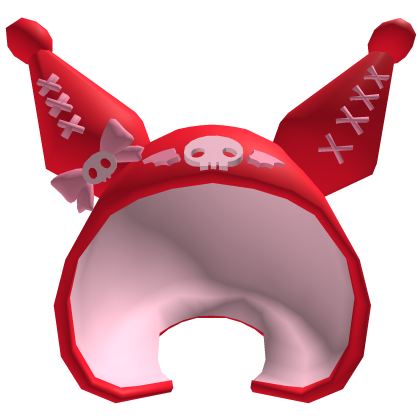 ♡ Capucha linda de Kuromi (Rojo)