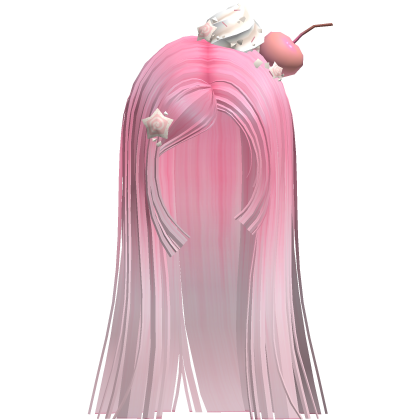 Cherry Cream Long Straight Hime Cut (Pink) Roblox item