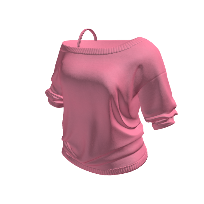 Off Shoulder Pink Shirt
