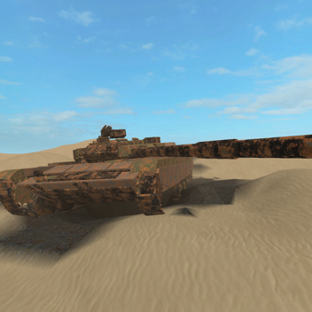 Burnt out T90