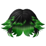 Emerald Nightfall to Spring Green Feathered Ombre