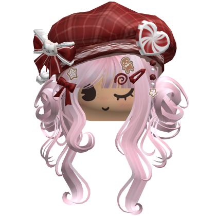 ♡ Christmas Swirly Wispy Buns (Pink)