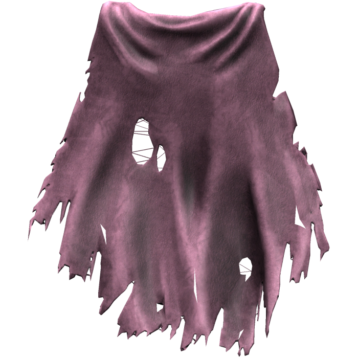 Pink Dirty Old Torn Ripped Traveler Cape 
