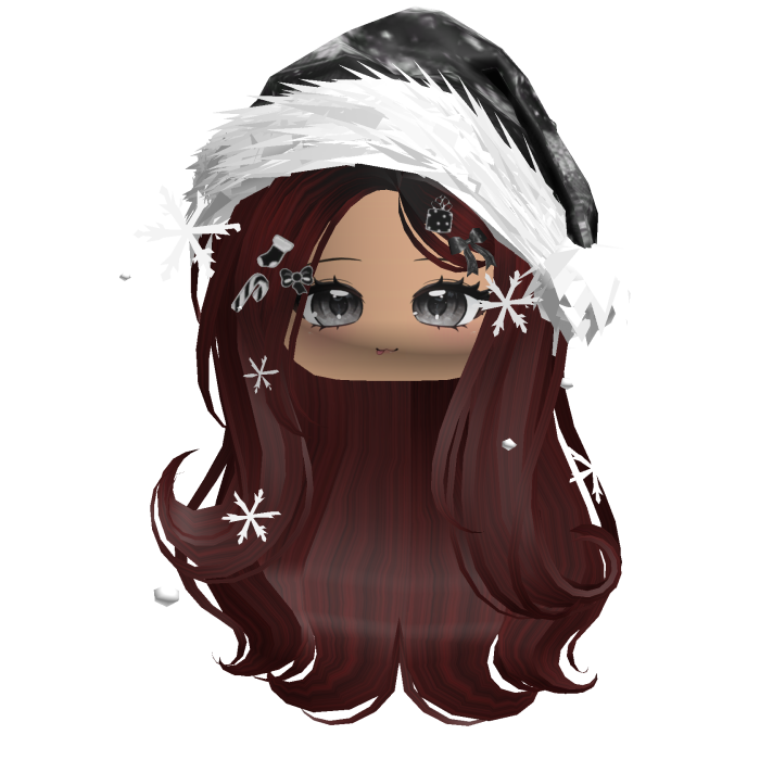 Lush Gentle Swirls w/Santa Hat (Dark Red)