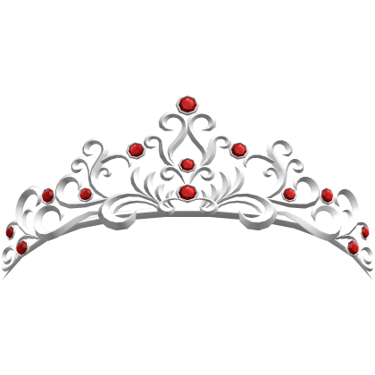 Starlit Royal Christmas Queen Tiara - Red/White