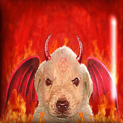 funny dog hell Roblox decal