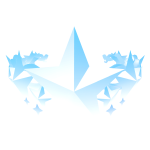 Pastel Blue Glowing Sigil Crown