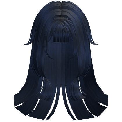 Soft Anime Straight Hime Hair (Blue)