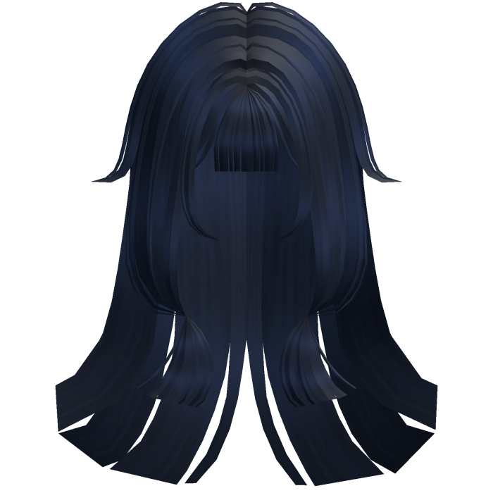Soft Anime Straight Hime Hair (Blue)