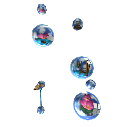 Y2k Frutiger Zen Aero Eco Pink Lotus Bubbles Aura Roblox item