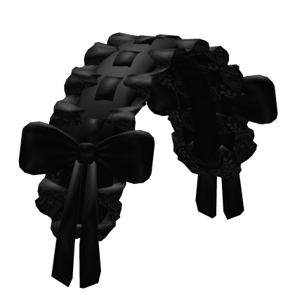 琳 gothic ruffled laced ribbons headband 