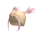 Spiky Blonde Pigtails with Pink Ombre