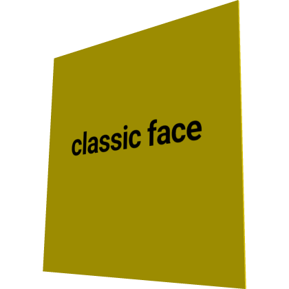 yellow classic CENSORSHIP FACE Roblox item