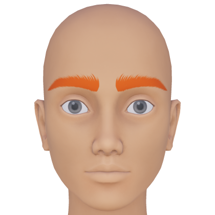Thick Manly Orange Eyebrows