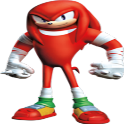 Sonic Boom: Knuckles The Echidna (transparent) Roblox decal